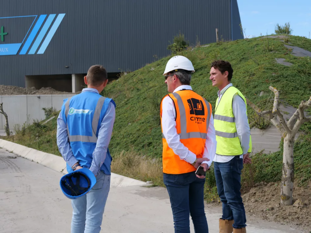 Equipes Cimme Sodimat et Directeur ValdEau'Mat